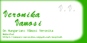 veronika vamosi business card